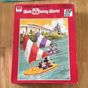 Walt Disney World vintage jigsaw puzzle 100 large pieces complete